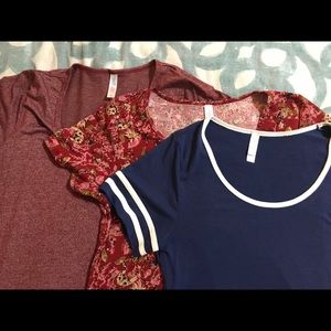 3 LuLaRoe classic Ts